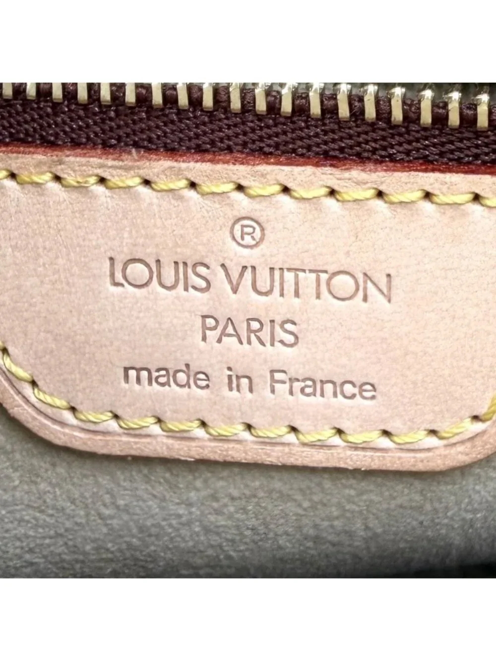 Louis Vuitton Looping MM Shoulder Bag Monogram Canvas Brown Gold